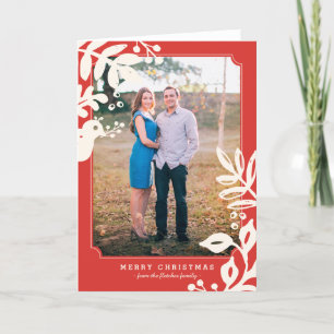 Folk Art Holiday Photo Greeting Card