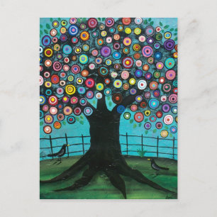 FOLK ART Imagination BY LORI EVERETT postcard