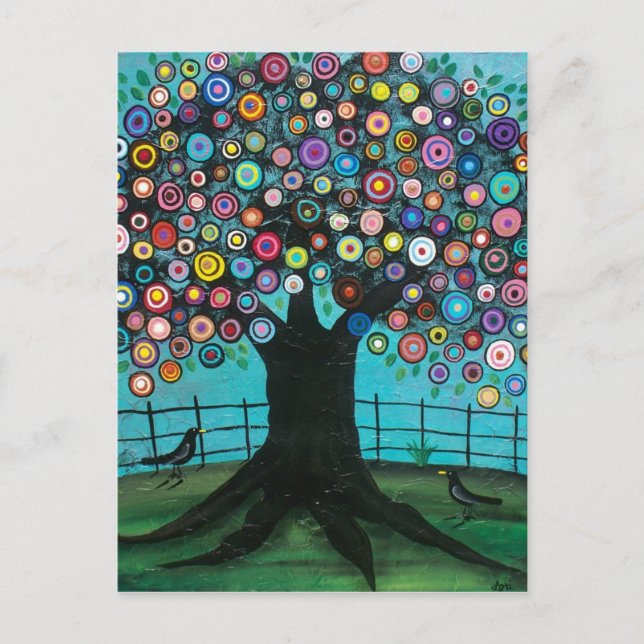 FOLK ART Imagination BY LORI EVERETT postcard (Front)