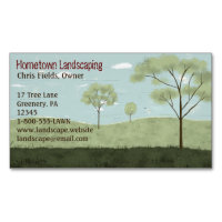 Folk Art Landscape | Country Fields and Trees