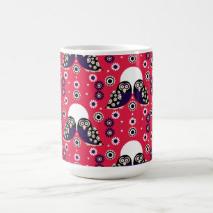 Folk Art Owl Coffee Mug