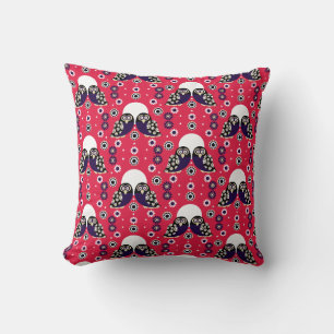 Folk Art Owl Cushion