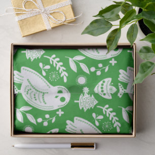 Folk Art Owl Gift Tissue Paper