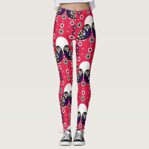 Folk Art Owl Leggings