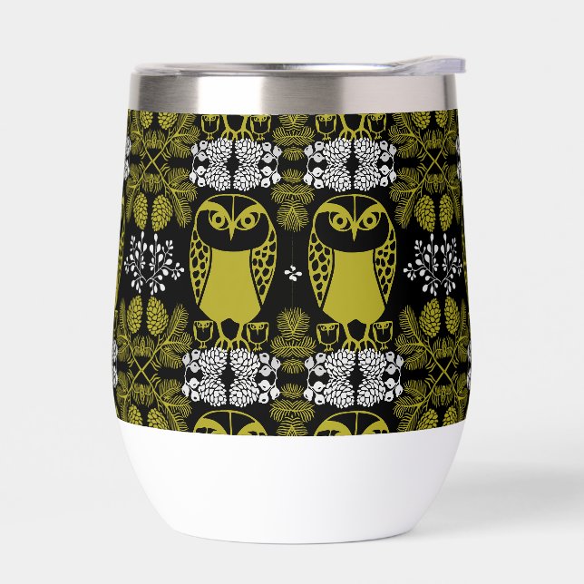 Folk Art Owl Prints (Left)