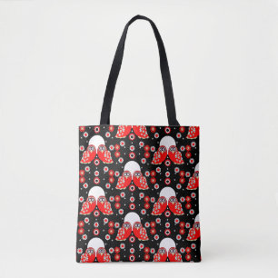 Folk Art Owl Tote Bag