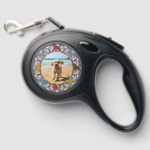 Folk-art Poodle Frame Dog Leash