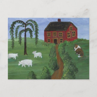 Folk Art Postcard