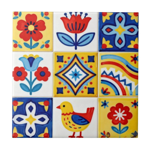 Folk Art Tile (Front)