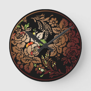 Folk Art Wall Clock