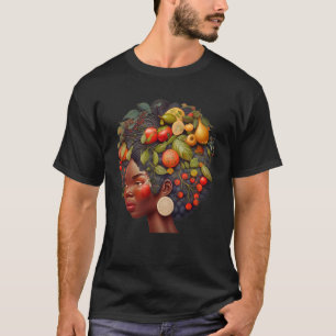 Folk Black Health Fruitful Sista African American  T-Shirt