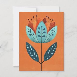 Folk Bloom #232 Postcard