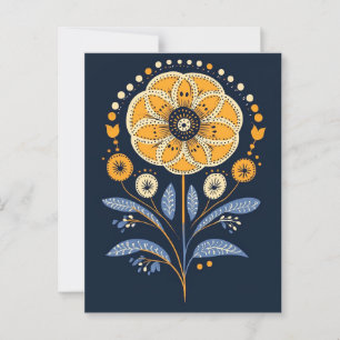 Folk Bloom #235 Postcard