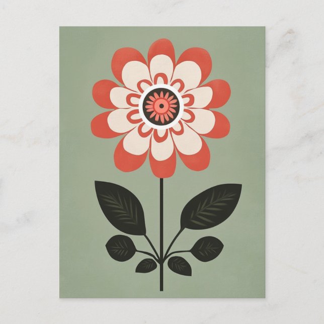 Folk Bloom #236 Postcard (Front)