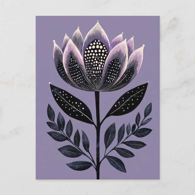 Folk Bloom #245 Postcard (Front)