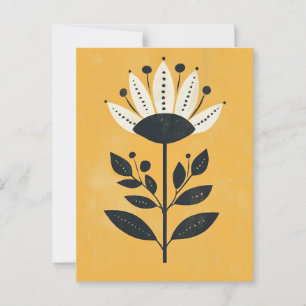 Folk Bloom No.257 Postcard