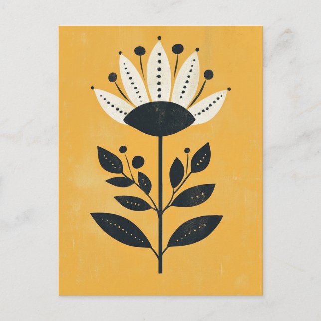 Folk Bloom No.257 Postcard (Front)