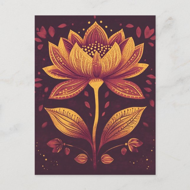 Folk Bloom No.265 Postcard (Front)