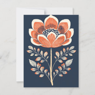 Folk Bloom No.278 Postcard