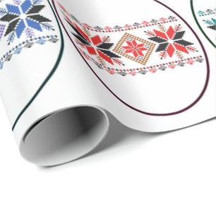 Folk Design Wrapping Paper
