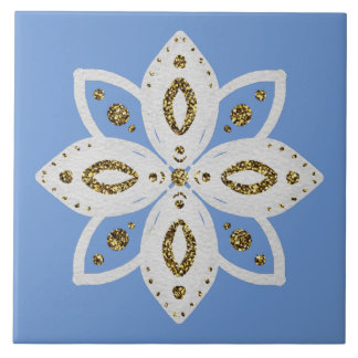folk flower 1  tile