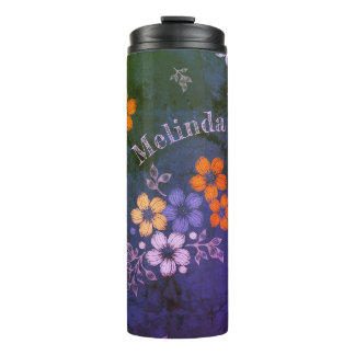 Folk Flowers Thermal Tumbler