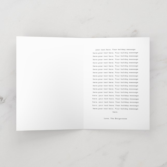 Folk Frame Foil Holiday Card (Inside Laydown)