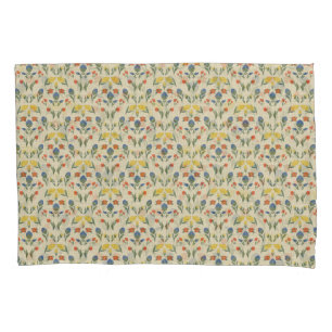 Folk Garden Dreams Flat Sheet Pillowcase