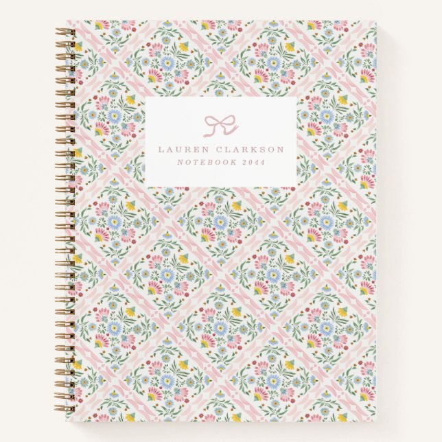Folk Garden Floral Notebook (Front)