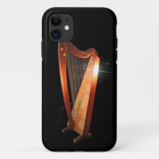 Folk Harp iPhone Case (Back)