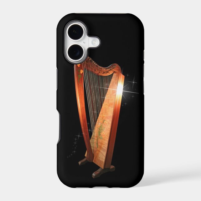 Folk Harp iPhone Case (Back)