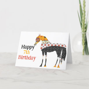 Folk Horse  Thank You Card
