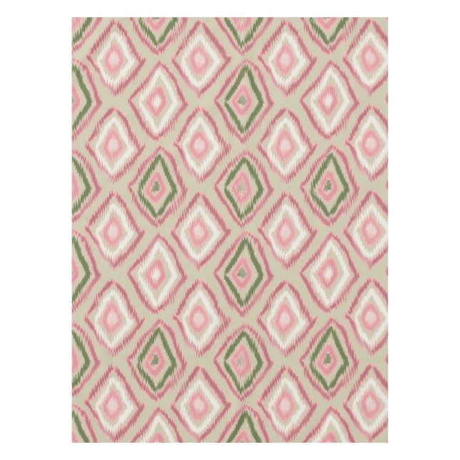 folk, ikat pattern tablecloth (Front)