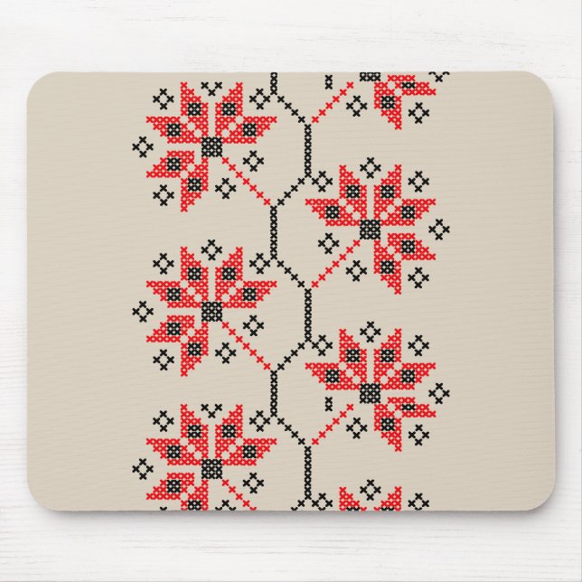 Folk-Inspired Desk Accessory Mouse Mat (Front)