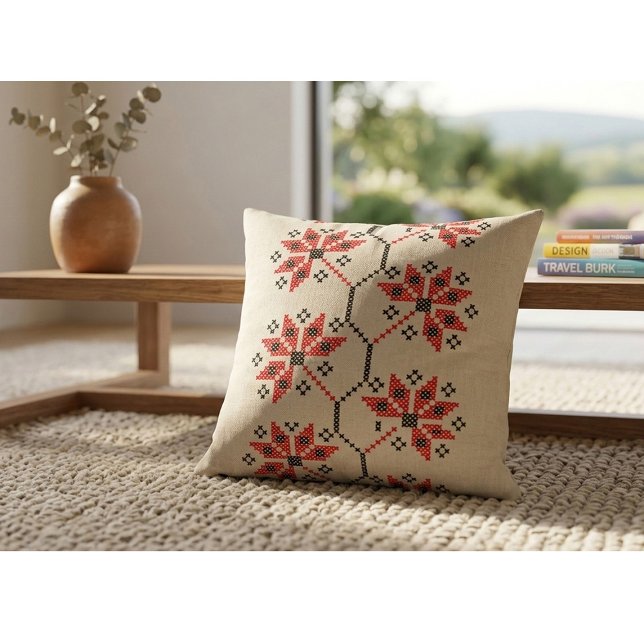 Folk-Inspired Home Decor Cushion (Creator Uploaded)