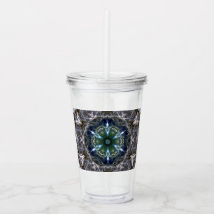 Folk Mandala Acrylic Tumbler