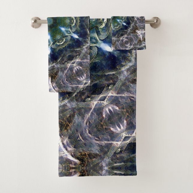 Folk Mandala  Bath Towel Set (Insitu)