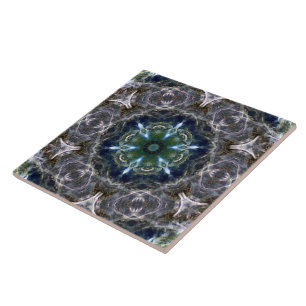 Folk Mandala  Ceramic Tile