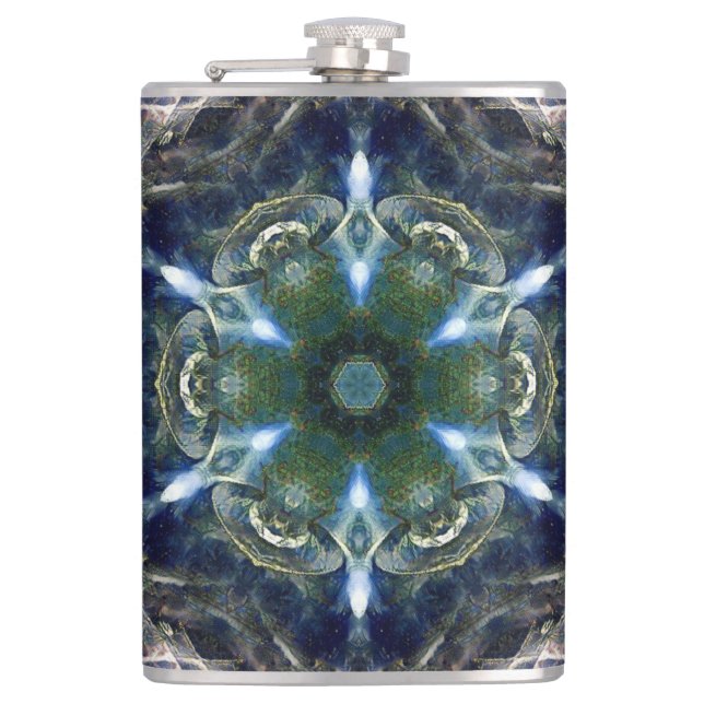 Folk Mandala  Flask (Front)