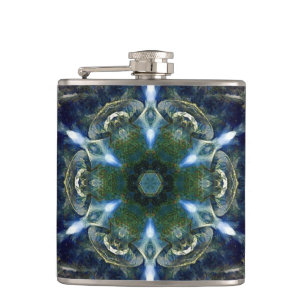Folk Mandala Hip Flask