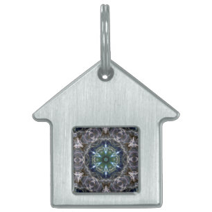 Folk Mandala Pet ID Tag