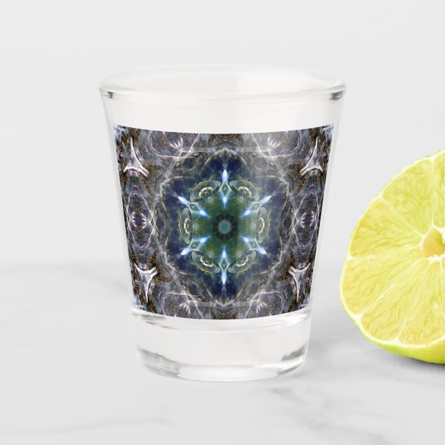 Folk Mandala  Shot Glass (Front)