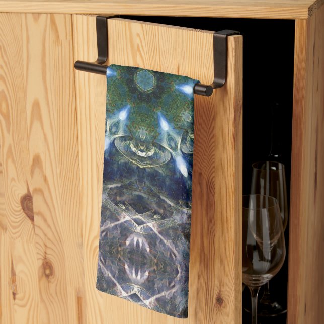 Folk Mandala  Tea Towel (Thirds Fold)