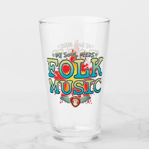 Folk Music Soul Glass Tumbler