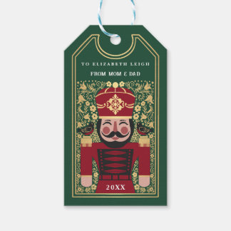 Folk Nutcracker Christmas Personalized Ornament Gift Tags