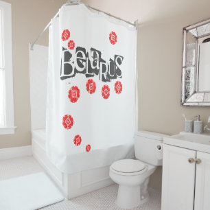 Folk Pattern Belarus Беларусь Shower Curtain