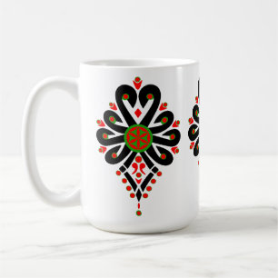 Folk pattern of Polish highlanders - Parzenica Coffee Mug
