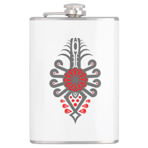 Folk pattern of Polish highlanders - Parzenica Hip Flask