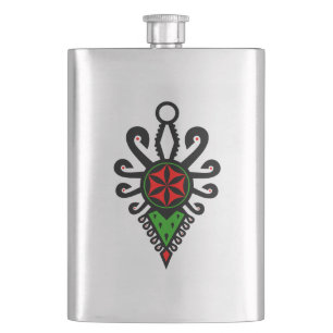 Folk pattern of Polish highlanders - Parzenica Hip Flask