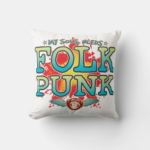 Folk Punk Soul Cushion